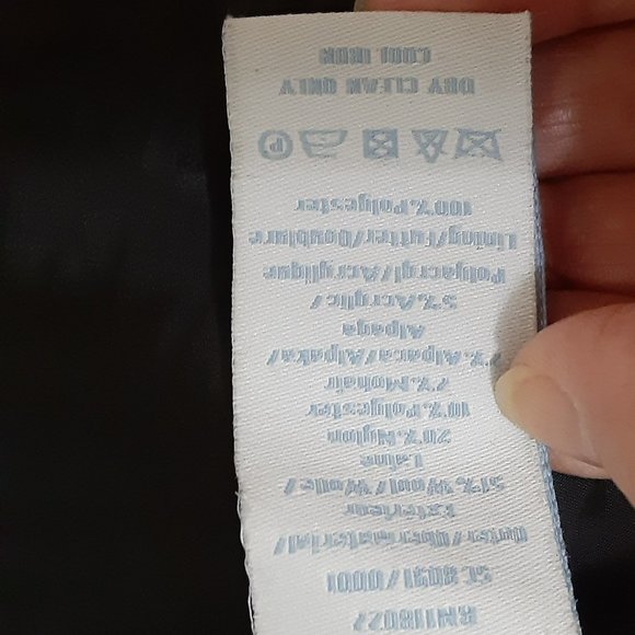 Bowden Wool Blend Skirt 6P with Black Waist Band. Back Slit. Fully Lined - Picture 10 of 11